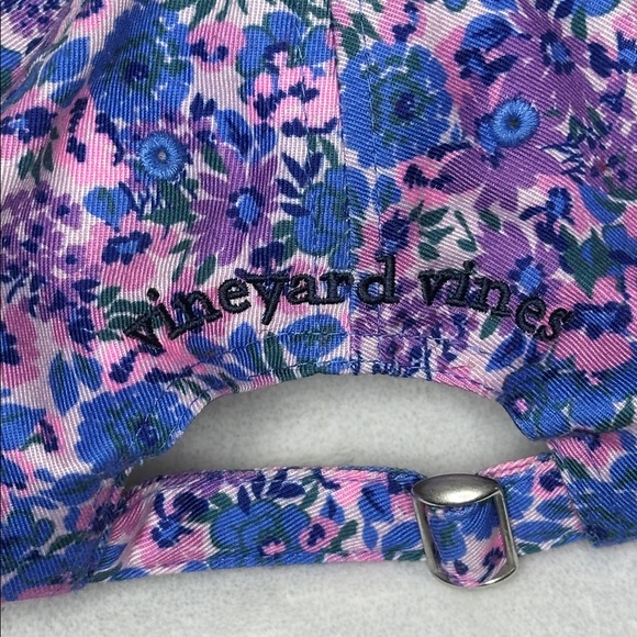 Vineyard Vines Floral Kids Adjustable Cap with Whale Logo - Picture 5 of 6